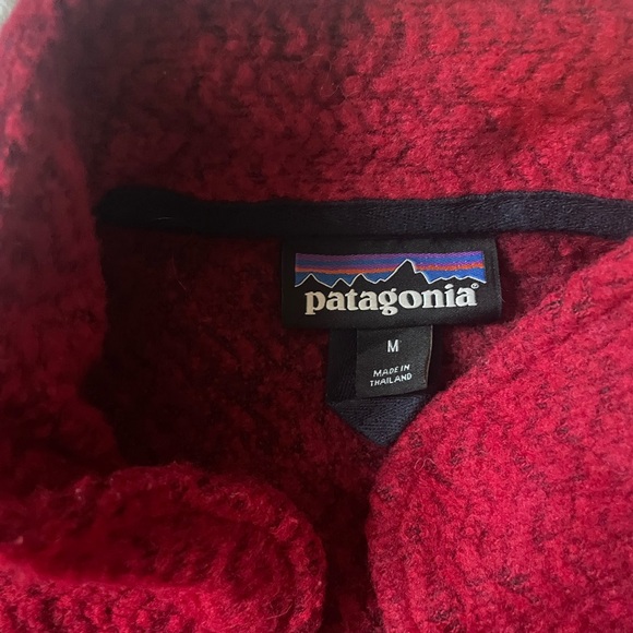 Patagonia Deep Red Fleece Pullover - Picture 2 of 4